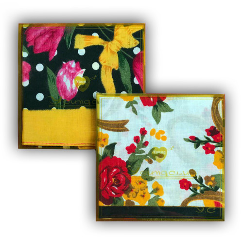Женский носовой платок ( 2 шт.) цветной в ассортименте HomeBrand