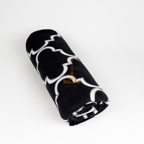 Плед тревел легкий флісовий Модерн 150x200 см з ременем Love You