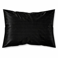 Наволочка 50×70 см мікрофібра Страйп антрацит Love You