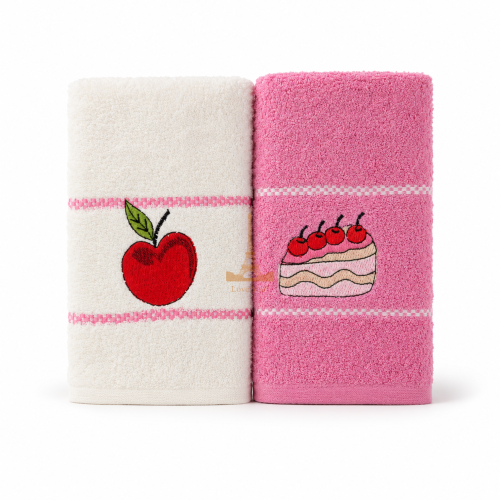 Набір кухонних рушників 2 шт 40x60 см Вишневий торт LoveYouHome