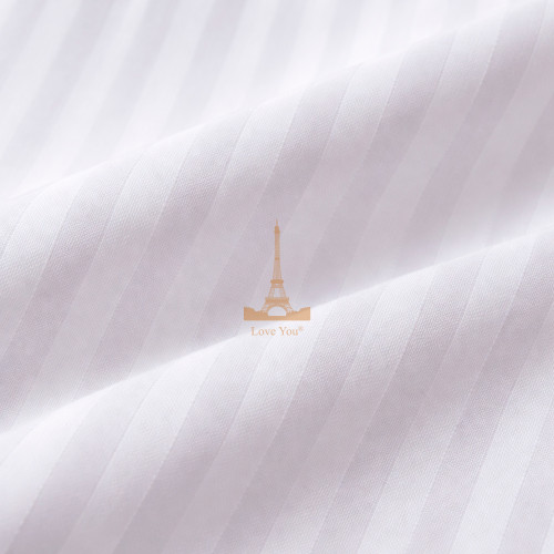 Простирадло на гумці бязь 160х200+25см Смужка Біла Love You