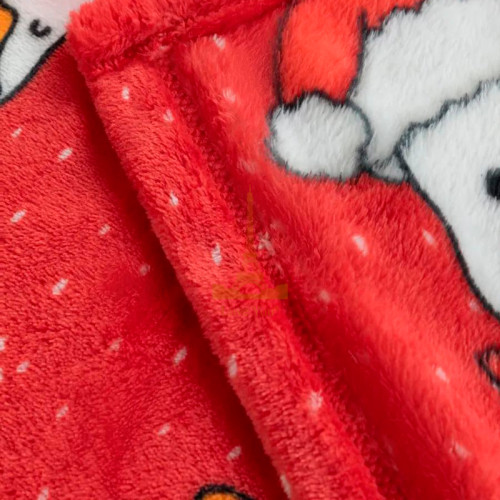 Набір із двох пледів фліс Новорічні гусенята 150x200 см Love You