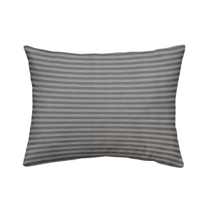 Наволочка 1 шт 50x70 см бязь Смужка Сіра/темно-сіра Love You