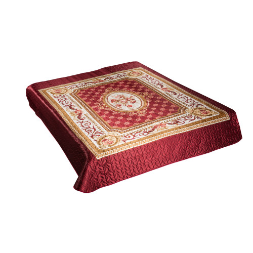 Покривало Шовк 3D Бордо Love You