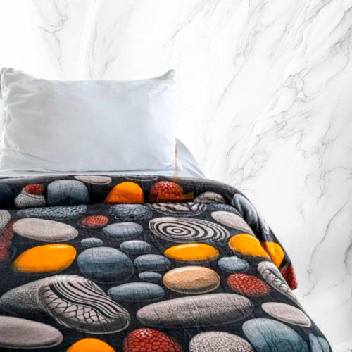 Набір із двох пледів фліс Магічні камені 150x200 см Love You