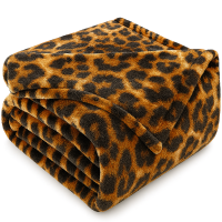 Плед флісовий Дикий Леопард Love You