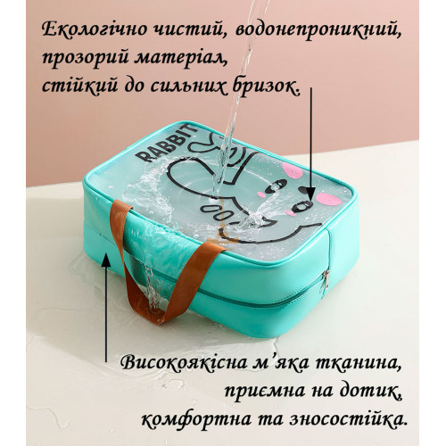 Органайзер-сумка для спорту та подорожей 30х12х22 см Кролик LoveYouHome