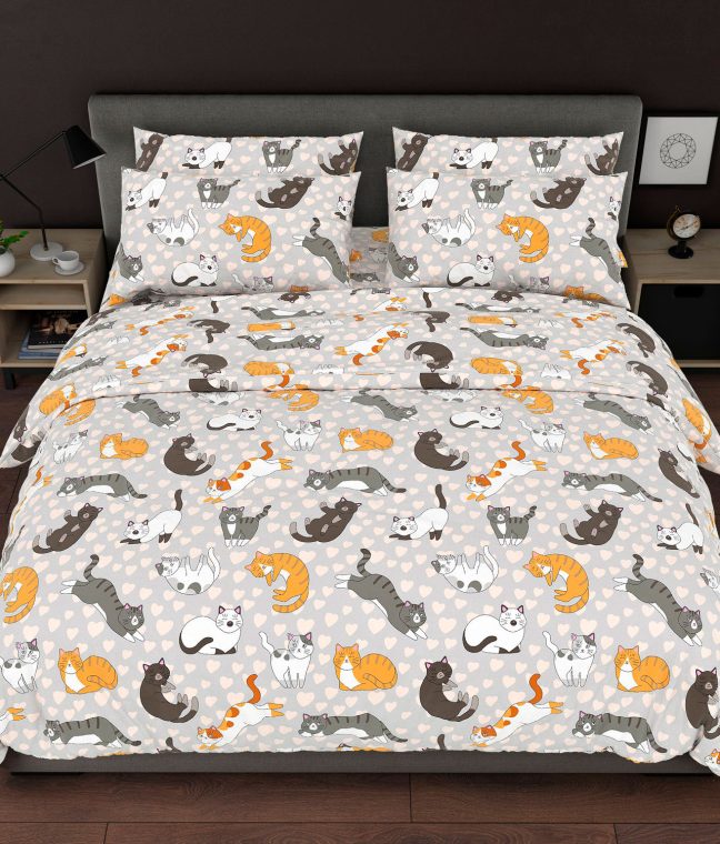 Постельное белье без gold Кот LoveYouHome