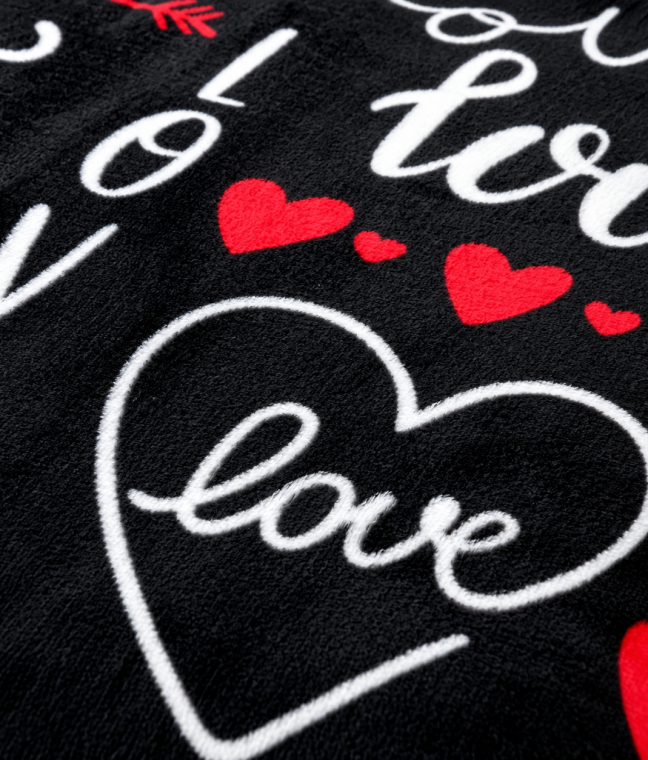Плед фліс велсофт Love 150x200 см Love You, Фото 3 из 6