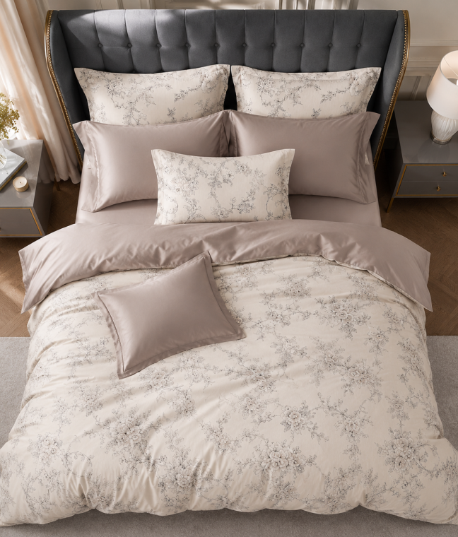 Комплект постельного белья Love You, Семейный 160×220х2, тенсель 300TC, Grace, Фото 3 из 7