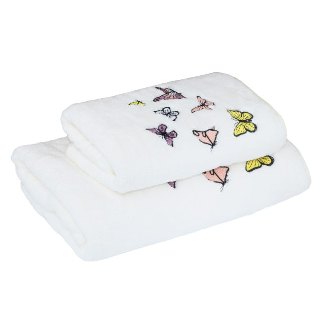 Рушник 50х90 метелики Білий HomeBrand