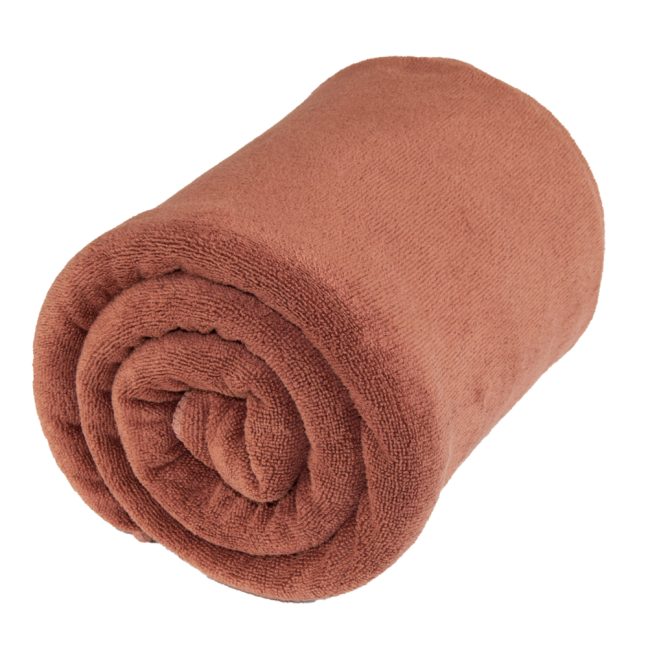 Рушник з мікрофібри Koloco 90х150 см Коричневий HomeBrand, Фото 2 з 3