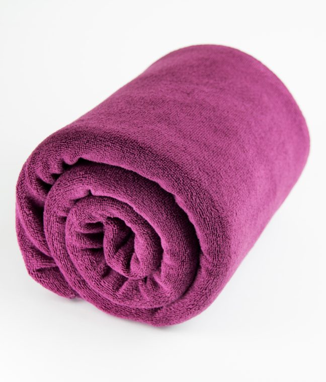 Рушник для сауны микрофибра Koloco 90х150 см фиолетовый HomeBrand, Фото 2 из 3