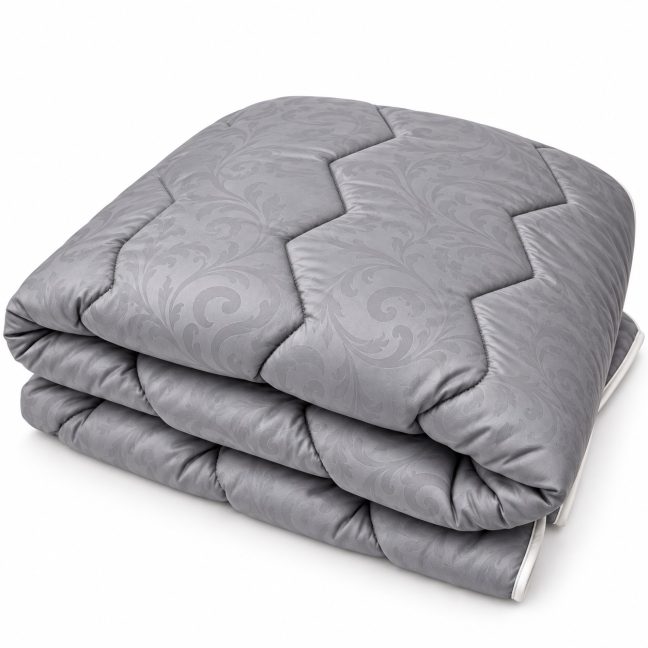 Одеяло шерстяное зимнее серое (400г/м2) Vladi