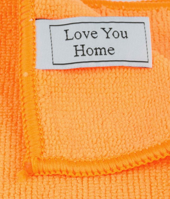 Серветка з мікрофібри універсальна помаранчева 30х30 см LoveYouHome, Фото 3 з 7