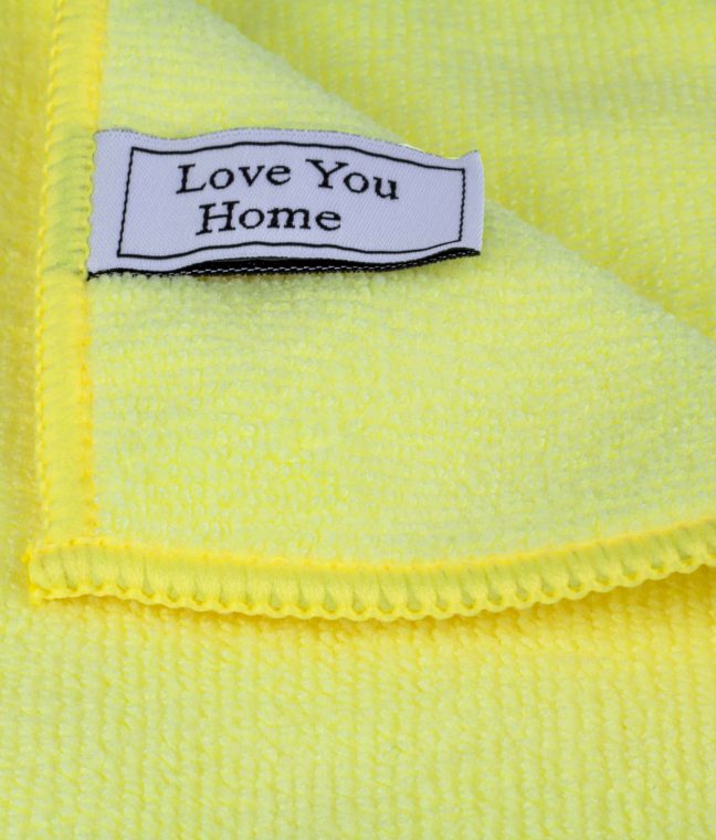 Серветка з мікрофібри універсальна жовта 30х30 см LoveYouHome, Фото 3 з 7