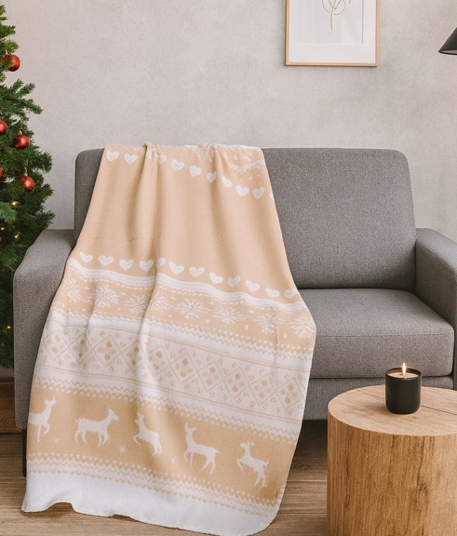 Теплий набір LoveYouHome: флісовий плед 150×200 см + термокухоль BOLLIRE 0,36 л Love You, Фото 4 з 5
