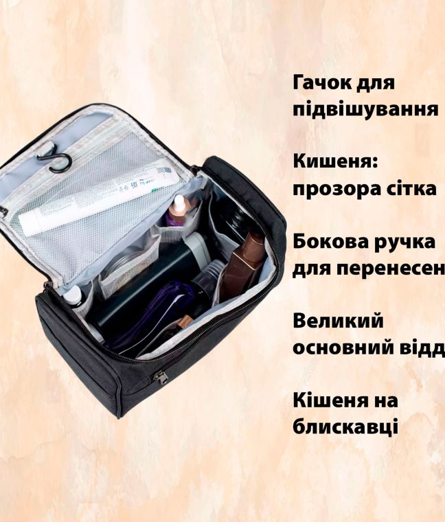 Органайзер універсальний підвісний для подорожей синій LoveYouHome, Фото 5 з 7