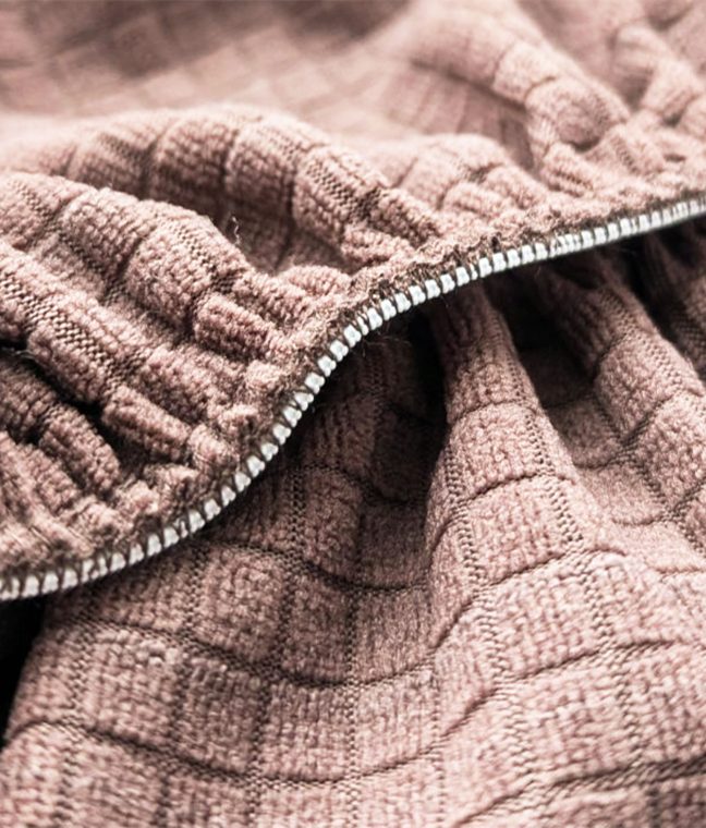 Набір чохлів 2 шт на табурет круглий Corn Fleece капучино Love You, Фото 2 з 5