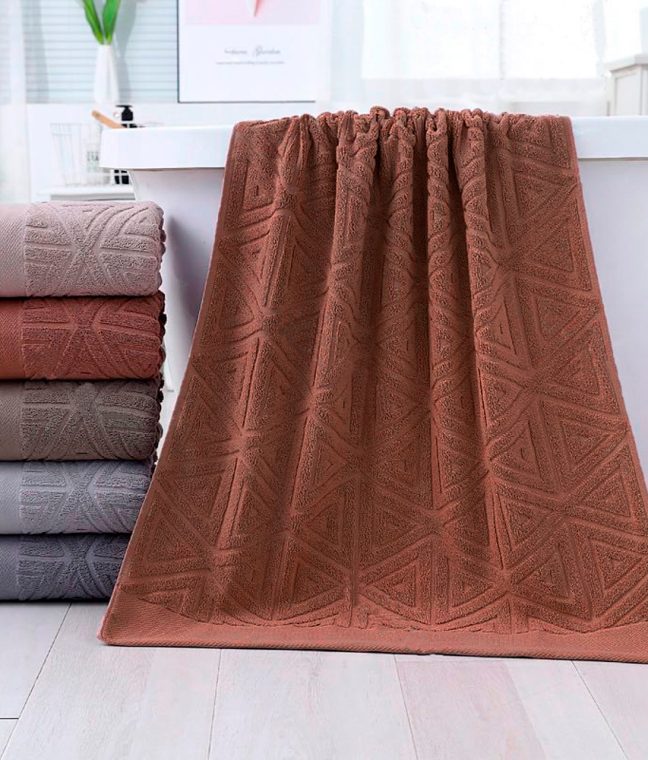Рушник Трикутники теракот HomeBrand